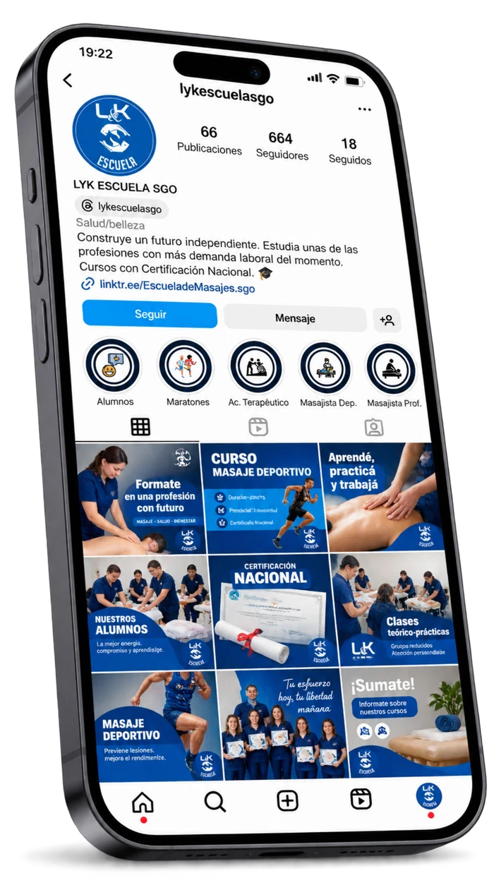 Instagram — Escuela de masajes