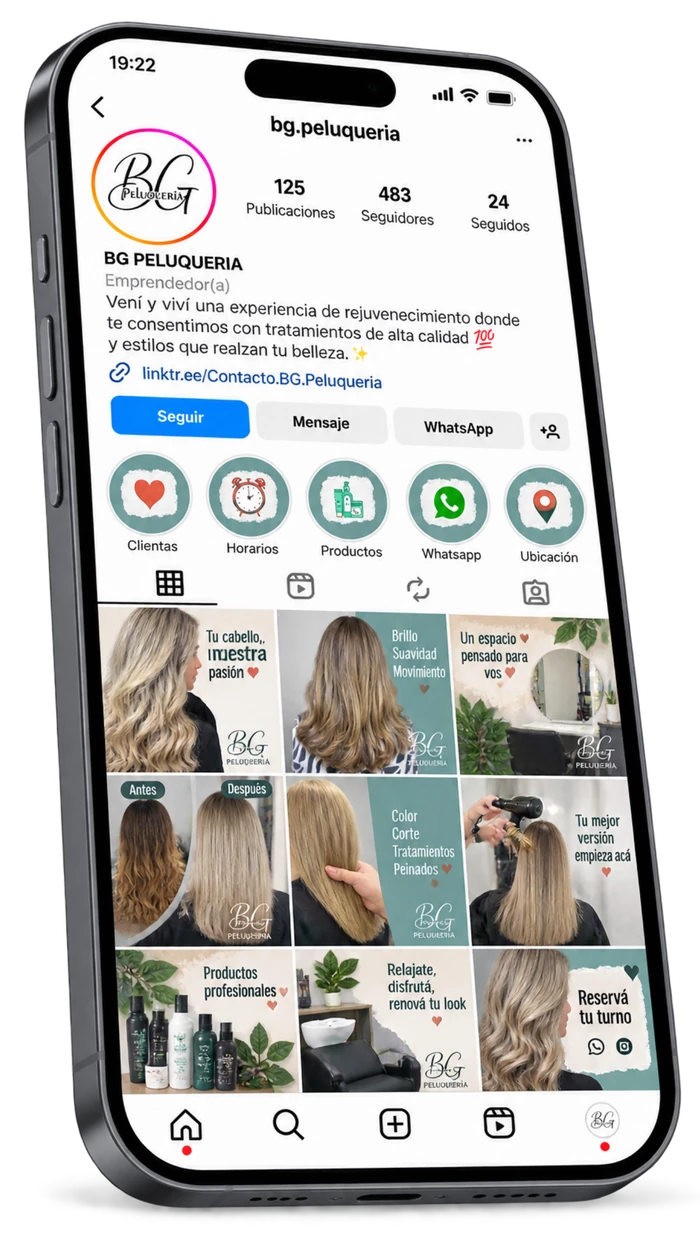 Instagram — Peluquería